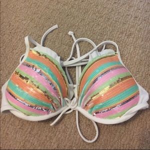 Victoria Secrets Sequined Bathing Suit Top